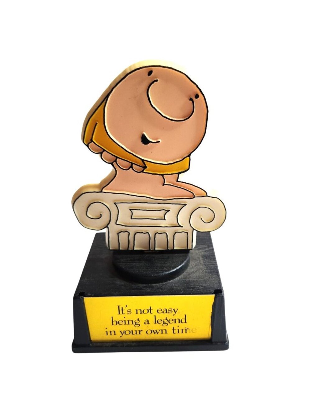 Ziggy Figurine whimsical trophy 80s Vtg Retro Aviva comic strip character gift